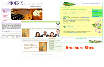 Brochure site designs