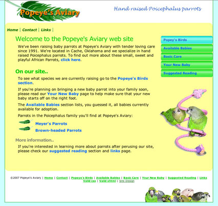 Popeye's Aviary