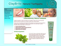 ClayBrite natural toothpaste website.