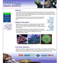 Fish and supply store brochure site.